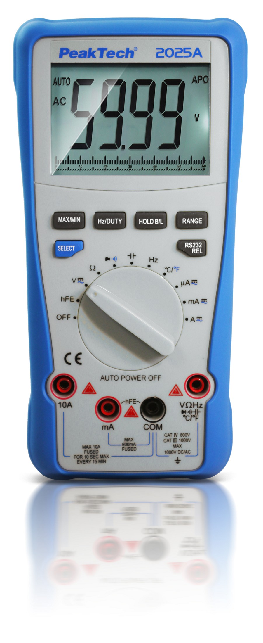 «PeakTech® P 2025 A» True RMS Digitalmultimeter ~ 6.000 Counts ~ 1000V ...